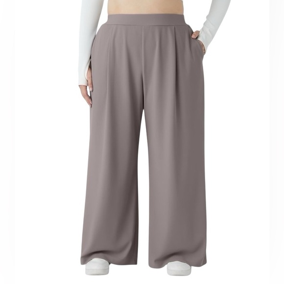 HALARA Pants - NWT Halara Flex High Waisted Body Sculpt Waist-Slimming Pocket Wide Leg Pants  L